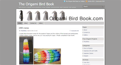 Desktop Screenshot of origamibirdbook.com