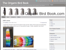 Tablet Screenshot of origamibirdbook.com
